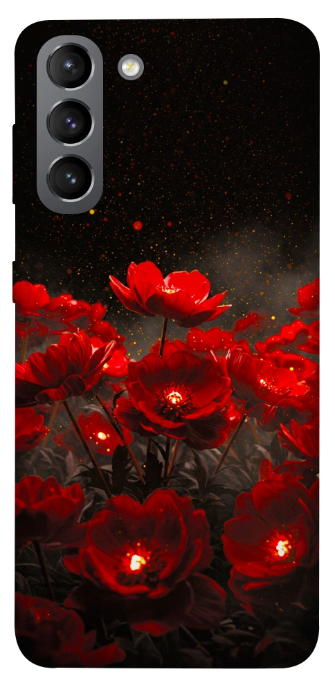 Чохол Burning flowers для Galaxy S21