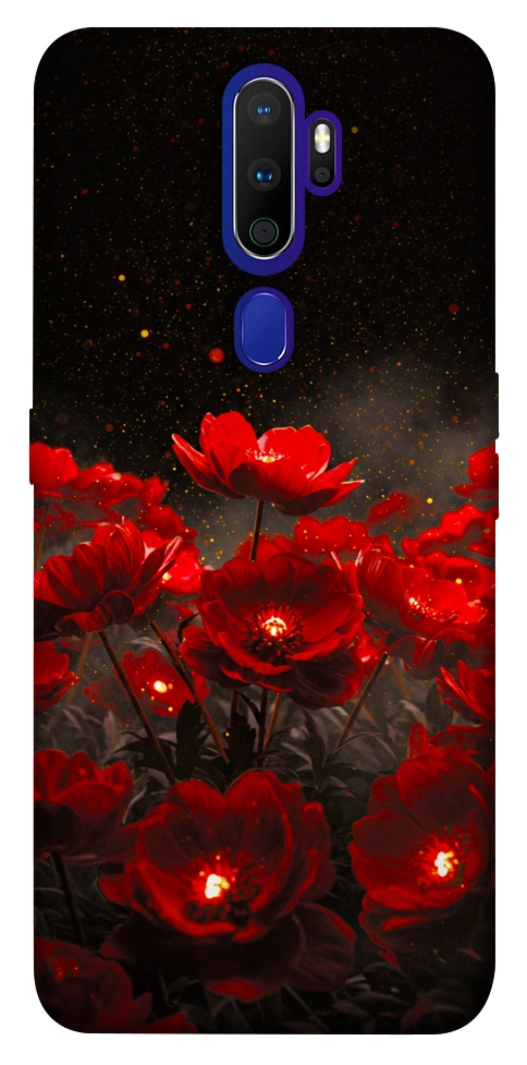 Чохол Burning flowers для Oppo A9 (2020)