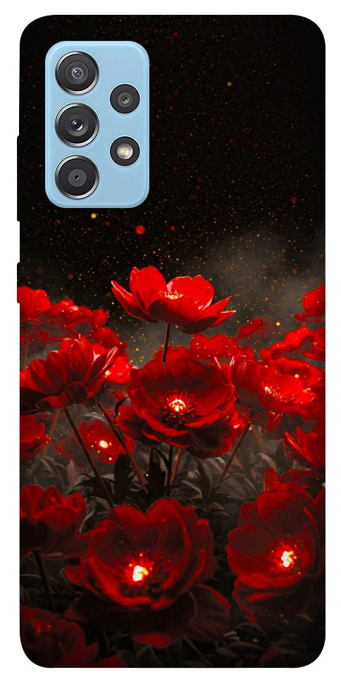 Чехол Burning flowers для Galaxy A52