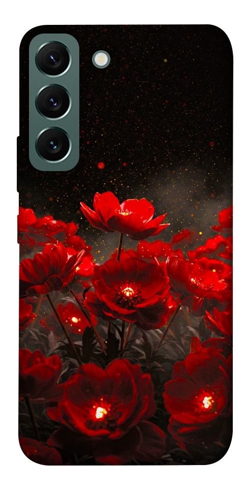 Чохол Burning flowers для Galaxy S22