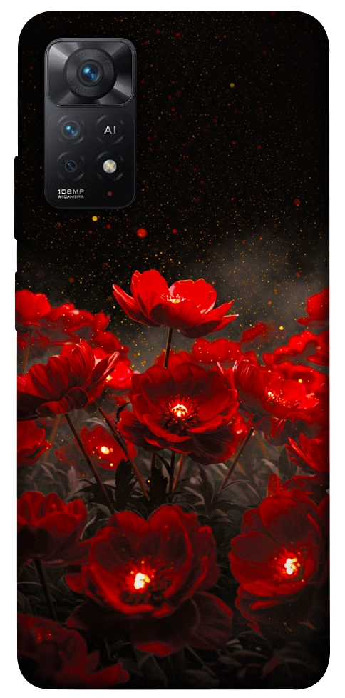 Чохол Burning flowers для Xiaomi Redmi Note 11 Pro 5G