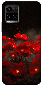 Чехол Burning flowers для Vivo Y33s