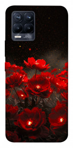 Чехол Burning flowers для Realme 8