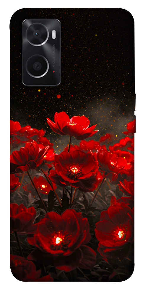 Чохол Burning flowers для Oppo A76 4G