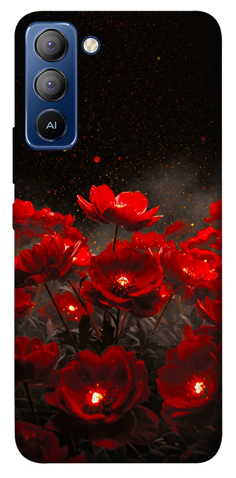 Чехол Burning flowers для TECNO Pop 5 LTE