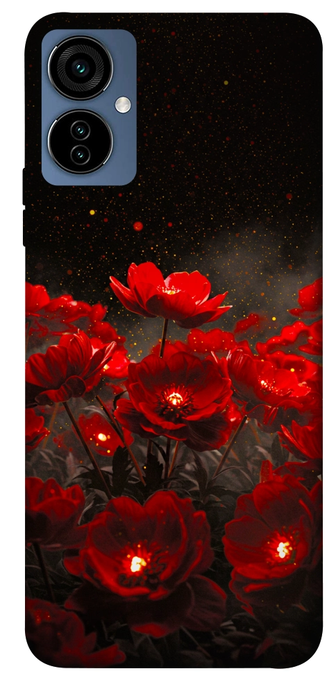 Чохол Burning flowers для TECNO Camon 19 Neo