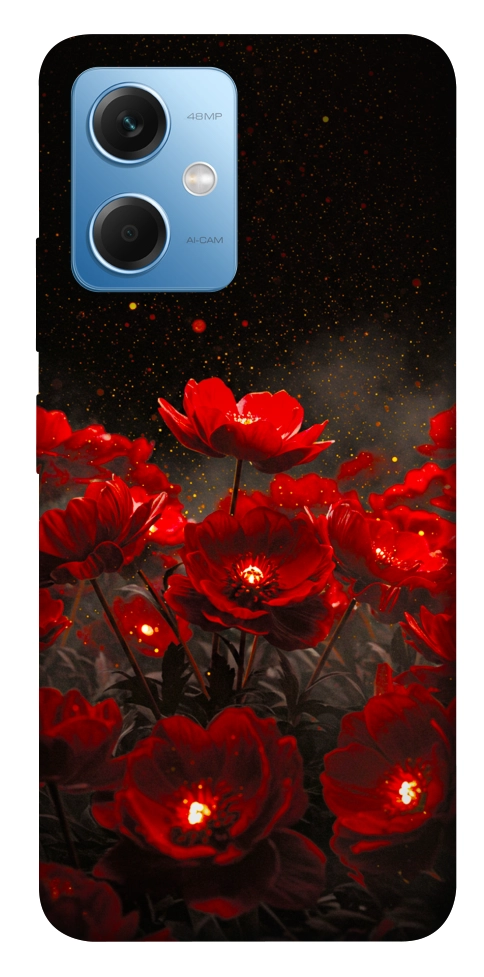 Чохол Burning flowers для Xiaomi Redmi Note 12 5G