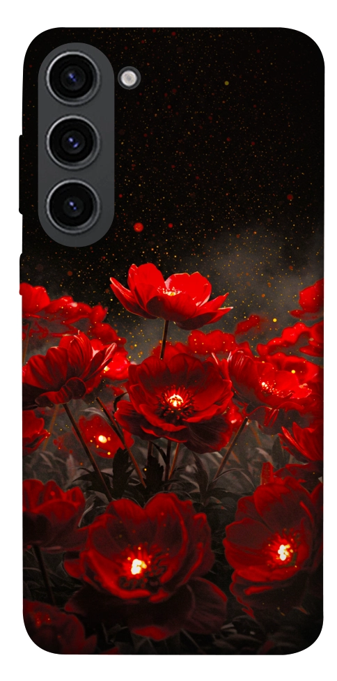 Чехол Burning flowers для Galaxy S23