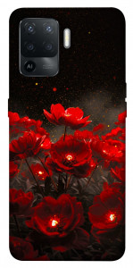 Чехол Burning flowers для Oppo Reno 5 Lite