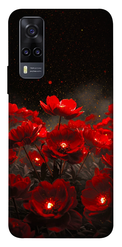 Чохол Burning flowers для Vivo Y31