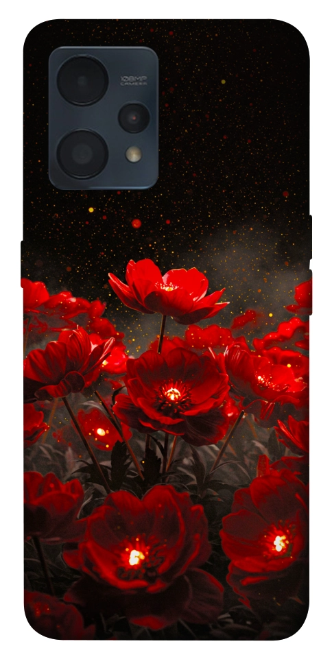 Чохол Burning flowers для Realme 9 Pro+