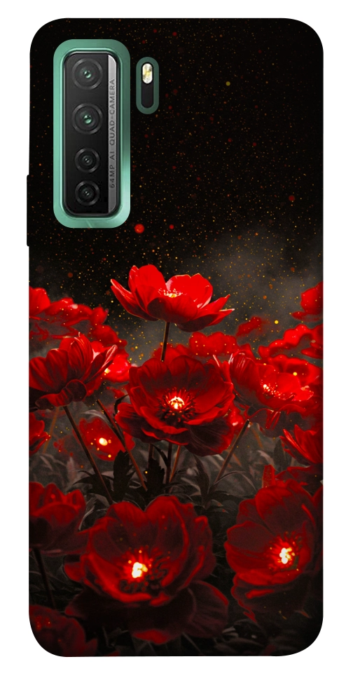 Чехол Burning flowers для Huawei nova 7 SE