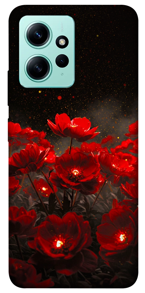 Чехол Burning flowers для Xiaomi Redmi Note 12 4G