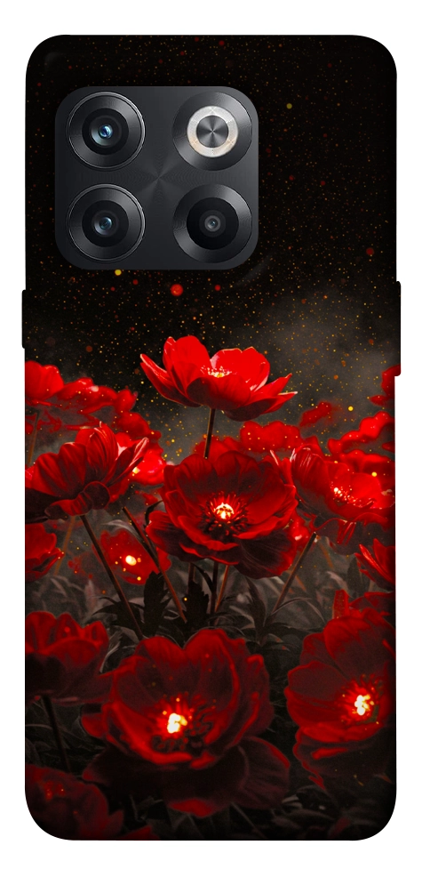 Чехол Burning flowers для OnePlus 10T