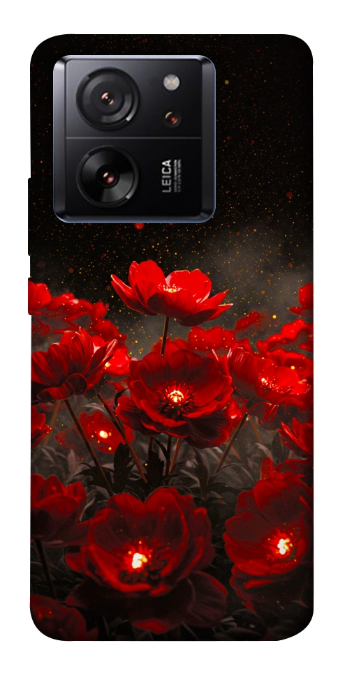 Чохол Burning flowers для Xiaomi 13T