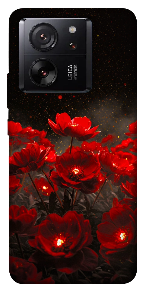 Чехол Burning flowers для Xiaomi 13T Pro