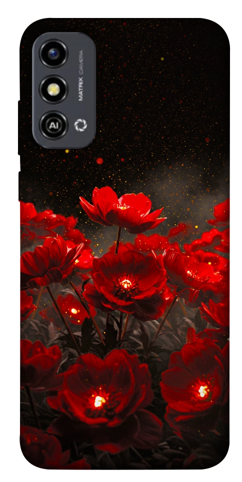 Чохол Burning flowers для ZTE Blade A53