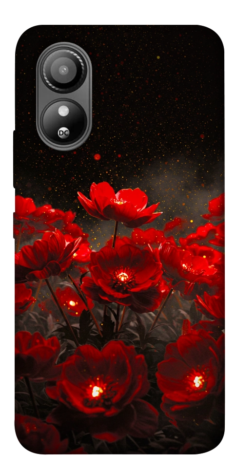 Чохол Burning flowers для ZTE Blade L220