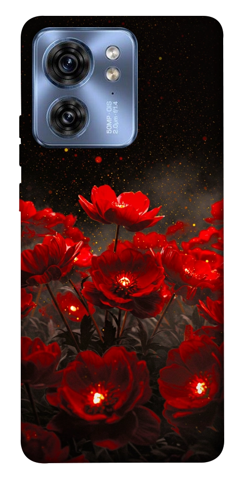 Чохол Burning flowers для Motorola Edge 40