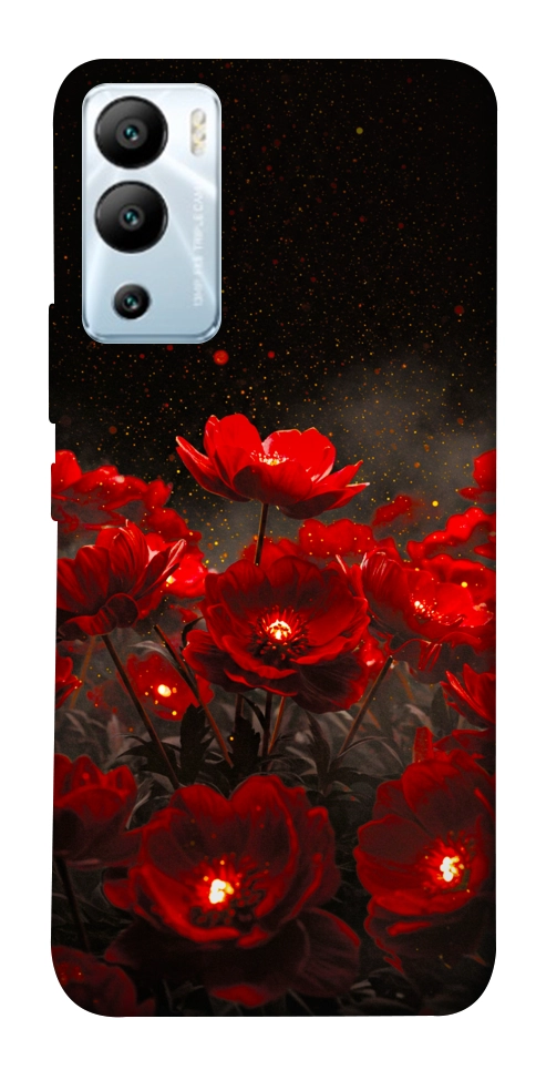 Чохол Burning flowers для Infinix Hot 12i