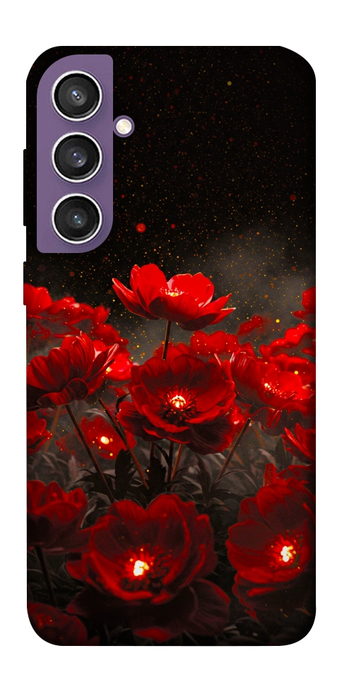 Чехол Burning flowers для Galaxy S23 FE