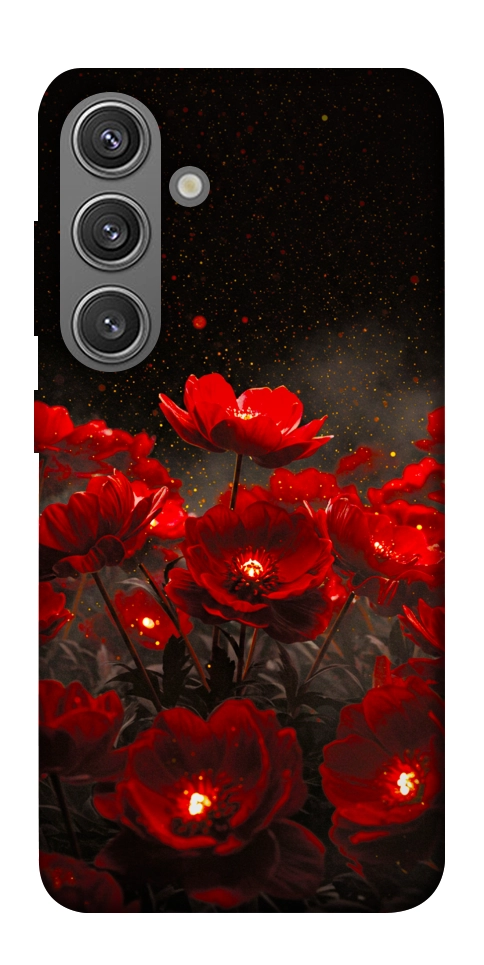 Чохол Burning flowers для Galaxy S24+