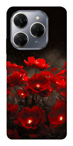 Чехол Burning flowers для TECNO Spark 20 Pro