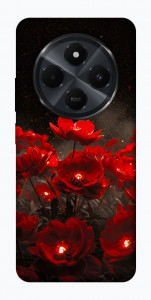 Чохол Burning flowers для Xiaomi Redmi 14C