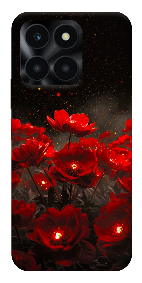 Чохол Burning flowers для Huawei Honor X6a