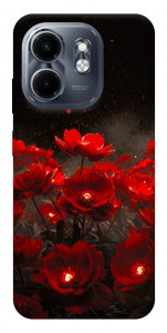 Чехол Burning flowers для Infinix Hot 50i