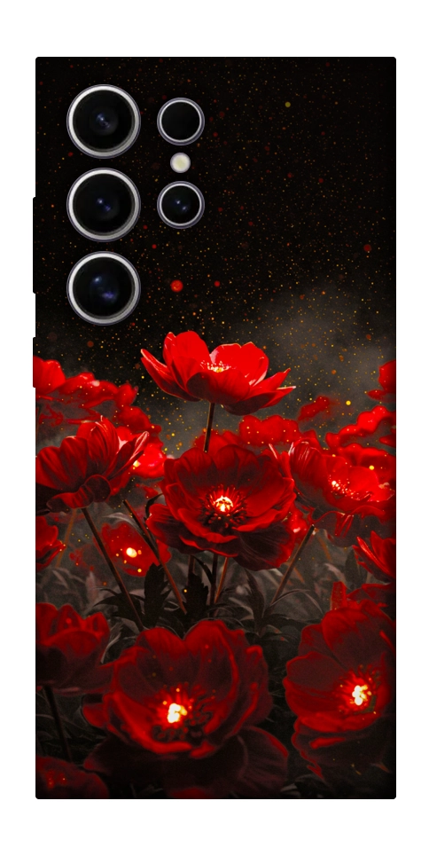 Чохол Burning flowers для Galaxy S25 Ultra