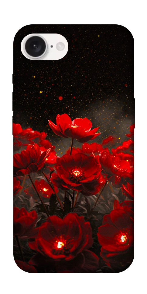 Чохол Burning flowers для iPhone 16e