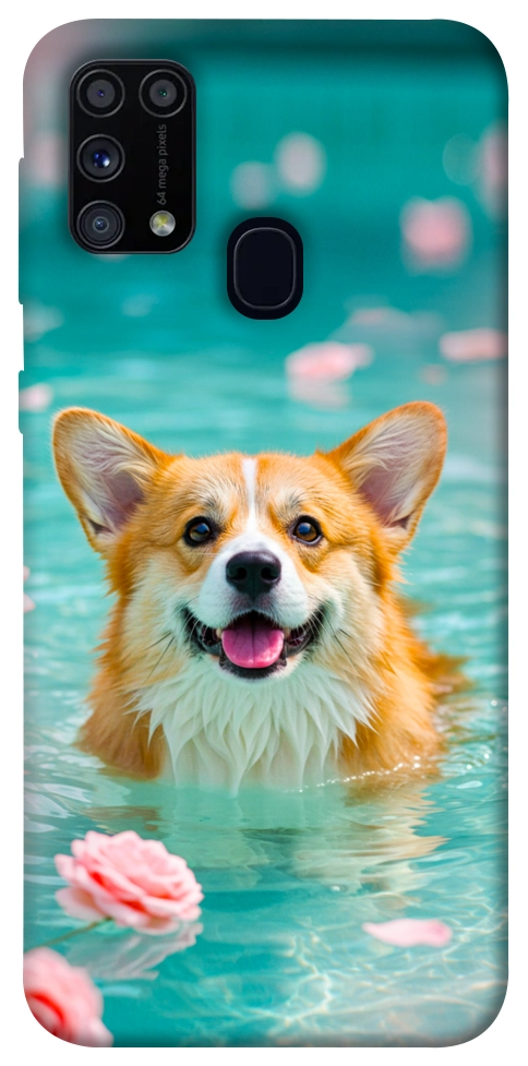 Чехол Swimming corgi для Galaxy M31 (2020)
