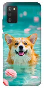 Чехол Swimming corgi для Galaxy A02s