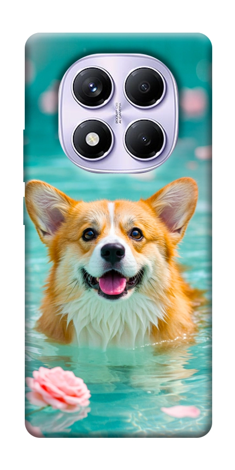 Чохол Swimming corgi для Xiaomi Redmi Note 14 Pro 4G