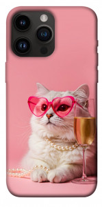 Чехол Pinky cat для iPhone 14 Pro Max