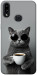 Чохол Grey cat coffee для Galaxy A10s (2019)