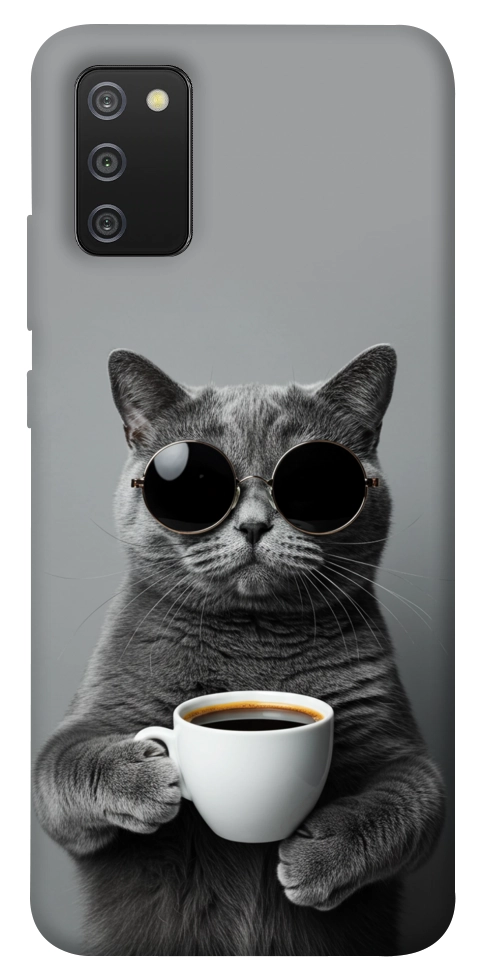 Чехол Grey cat coffee для Galaxy A02s