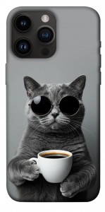 Чехол Grey cat coffee для iPhone 14 Pro Max