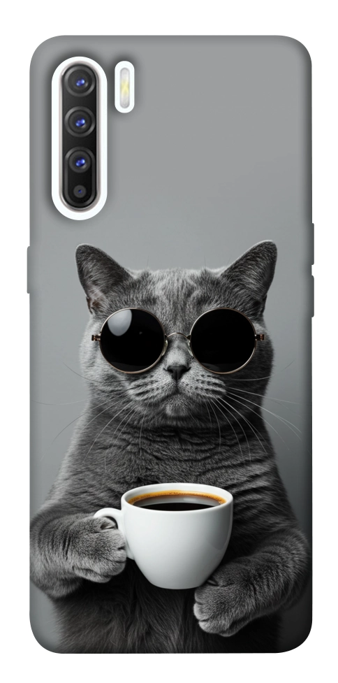 Чехол Grey cat coffee для Oppo Reno 3