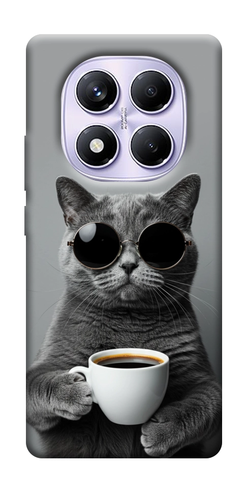 Чохол Grey cat coffee для Xiaomi Redmi Note 14 Pro 4G