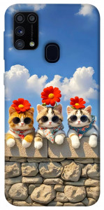 Чехол Flower cats для Galaxy M31 (2020)