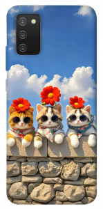 Чехол Flower cats для Galaxy A02s