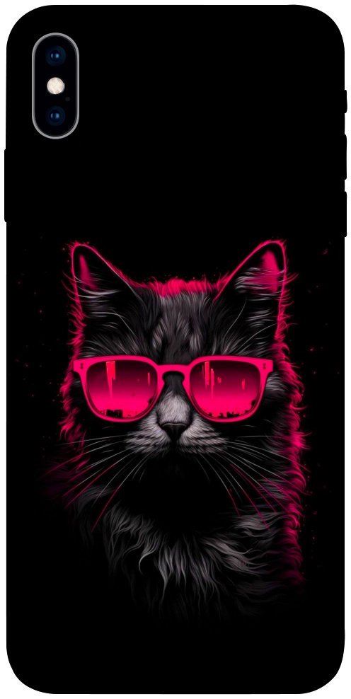 Чехол Cyberpunk cat для iPhone X