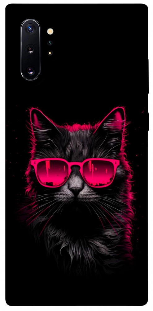 Чехол Cyberpunk cat для Galaxy Note 10+ (2019)