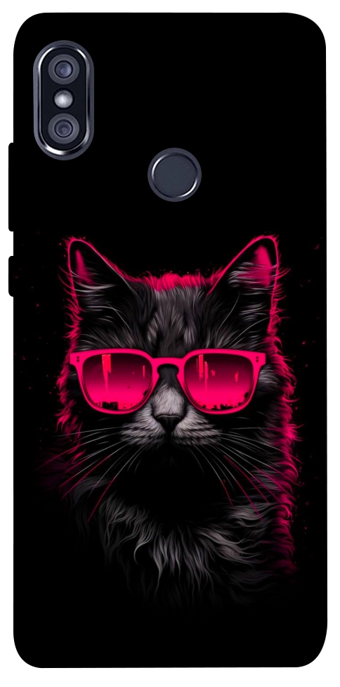 Чехол Cyberpunk cat для Xiaomi Redmi Note 5 (Dual Camera)