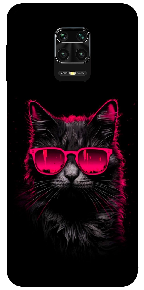 Чехол Cyberpunk cat для Xiaomi Redmi Note 9 Pro