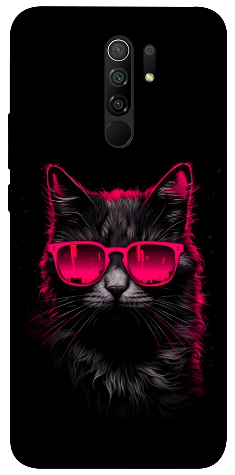 Чехол Cyberpunk cat для Xiaomi Redmi 9