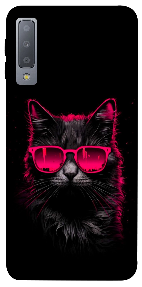 Чехол Cyberpunk cat для Galaxy A7 (2018)