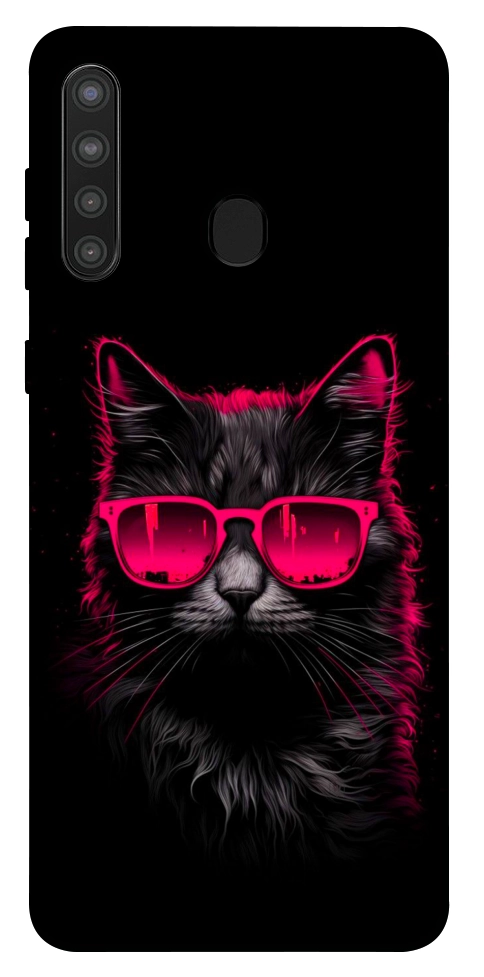 Чехол Cyberpunk cat для Galaxy A21